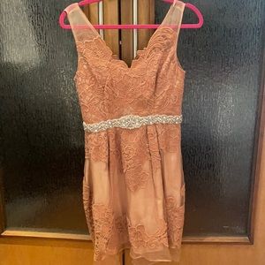 Beautiful dress worn Once pink peach